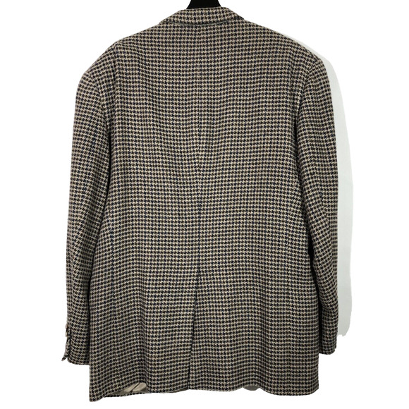 Vintage Tommy Hilfiger Houndstooth Blazer 44L Three-Button USA Union Academia - Picture 7 of 14